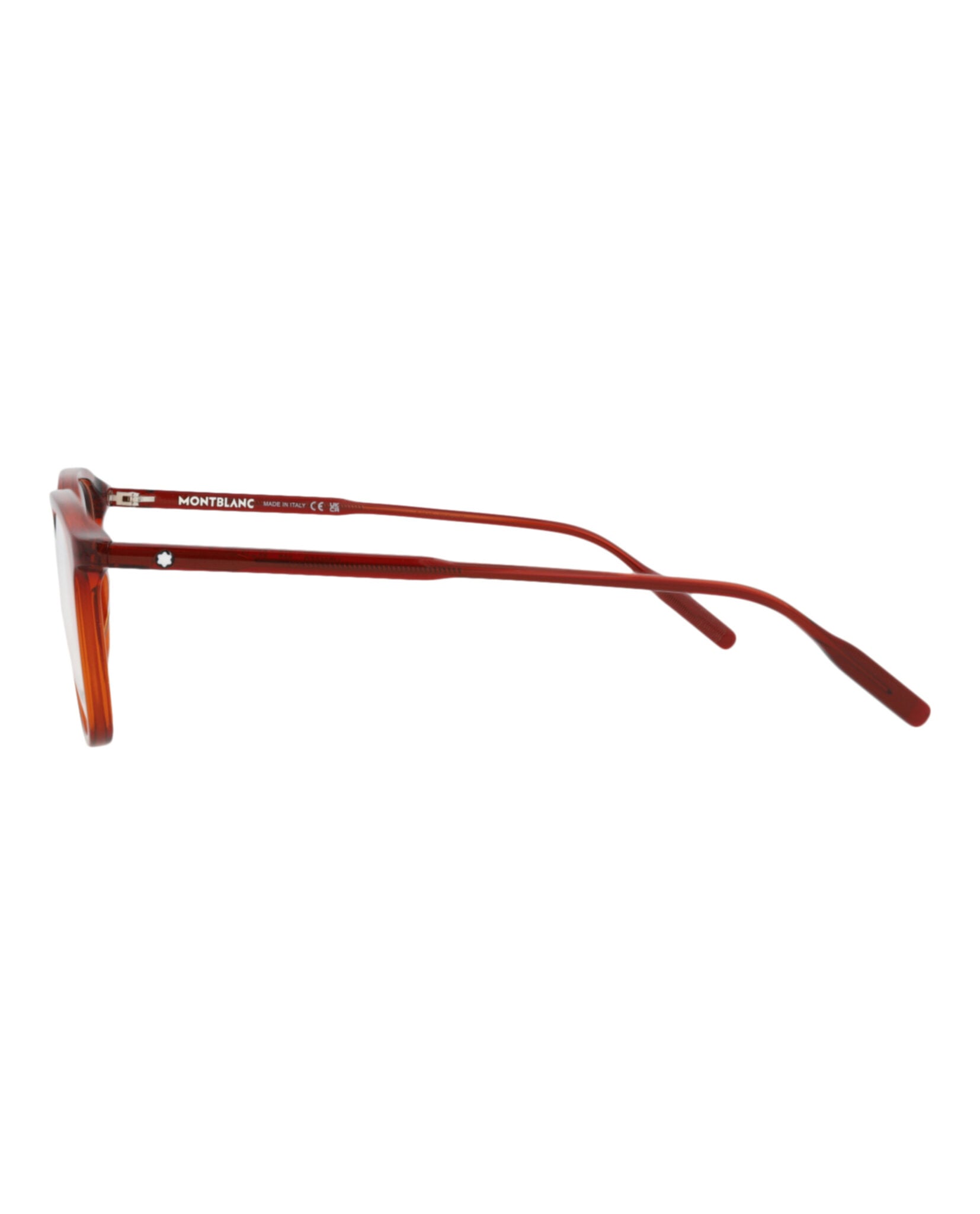 MONTURA ÓPTICA MONTBLANC DE ACETATO CON MONTURA CUADRADA (HOMBRE) EN COLOR BURDEOS BURDEOS TRAN - 3