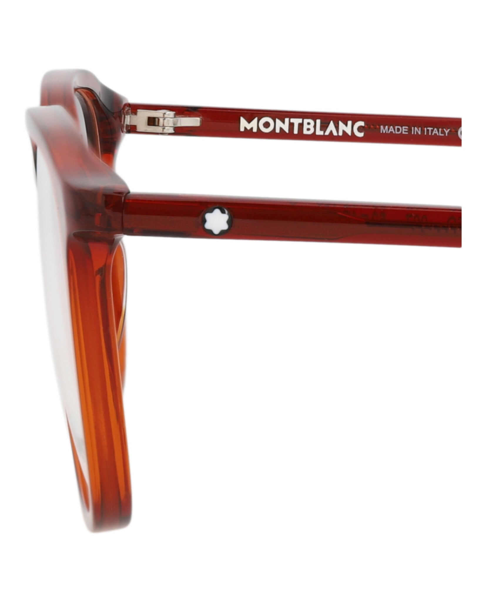 MONTURA ÓPTICA MONTBLANC DE ACETATO CON MONTURA CUADRADA (HOMBRE) EN COLOR BURDEOS BURDEOS TRAN - 4