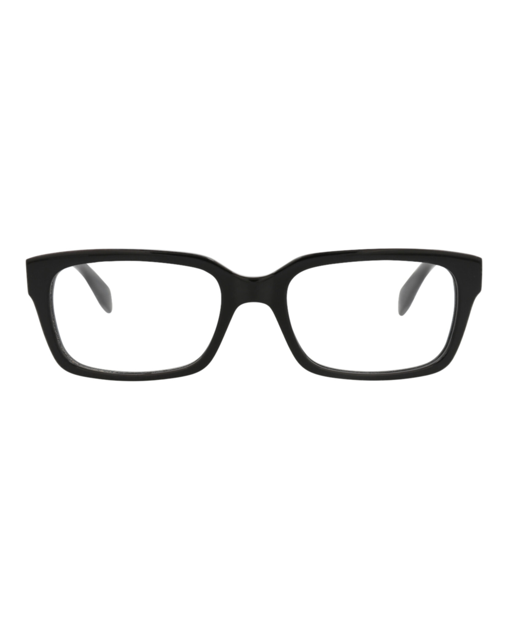 MONTURA ÓPTICA ALEXANDER MCQUEEN DE ACETATO CON MARCO CUADRADO (HOMBRE) EN NEGRO NEGRO TRANSPAREN - 1