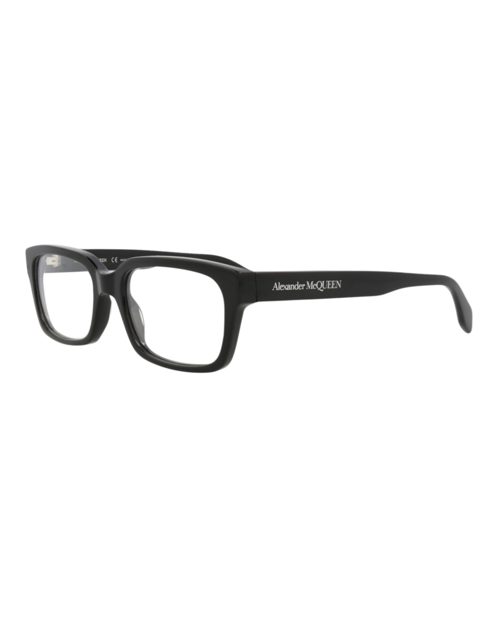 MONTURA ÓPTICA ALEXANDER MCQUEEN DE ACETATO CON MARCO CUADRADO (HOMBRE) EN NEGRO NEGRO TRANSPAREN - 2