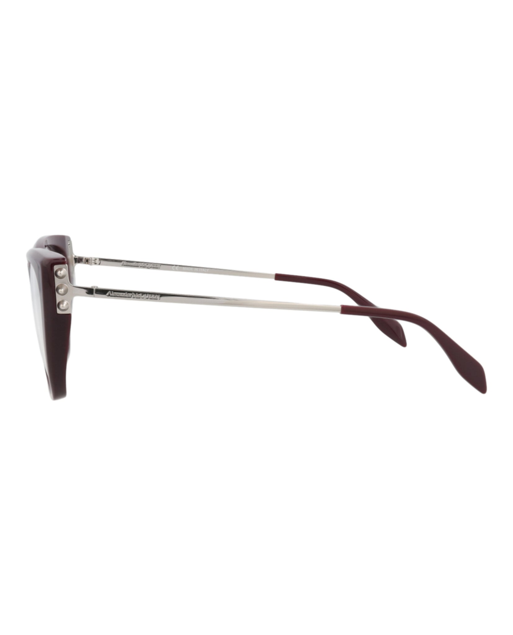 MONTURA ÓPTICA ALEXANDER MCQUEEN CON FORMA DE OJO DE GATO (MUJER) EN VIOLETA PLATE - 3