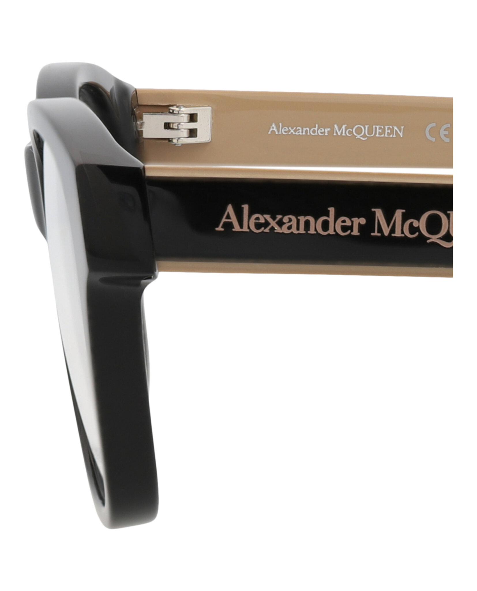 MONTURA ÓPTICA ALEXANDER MCQUEEN CON MONTURA CUADRADA (MUJER) NEGRO - 4