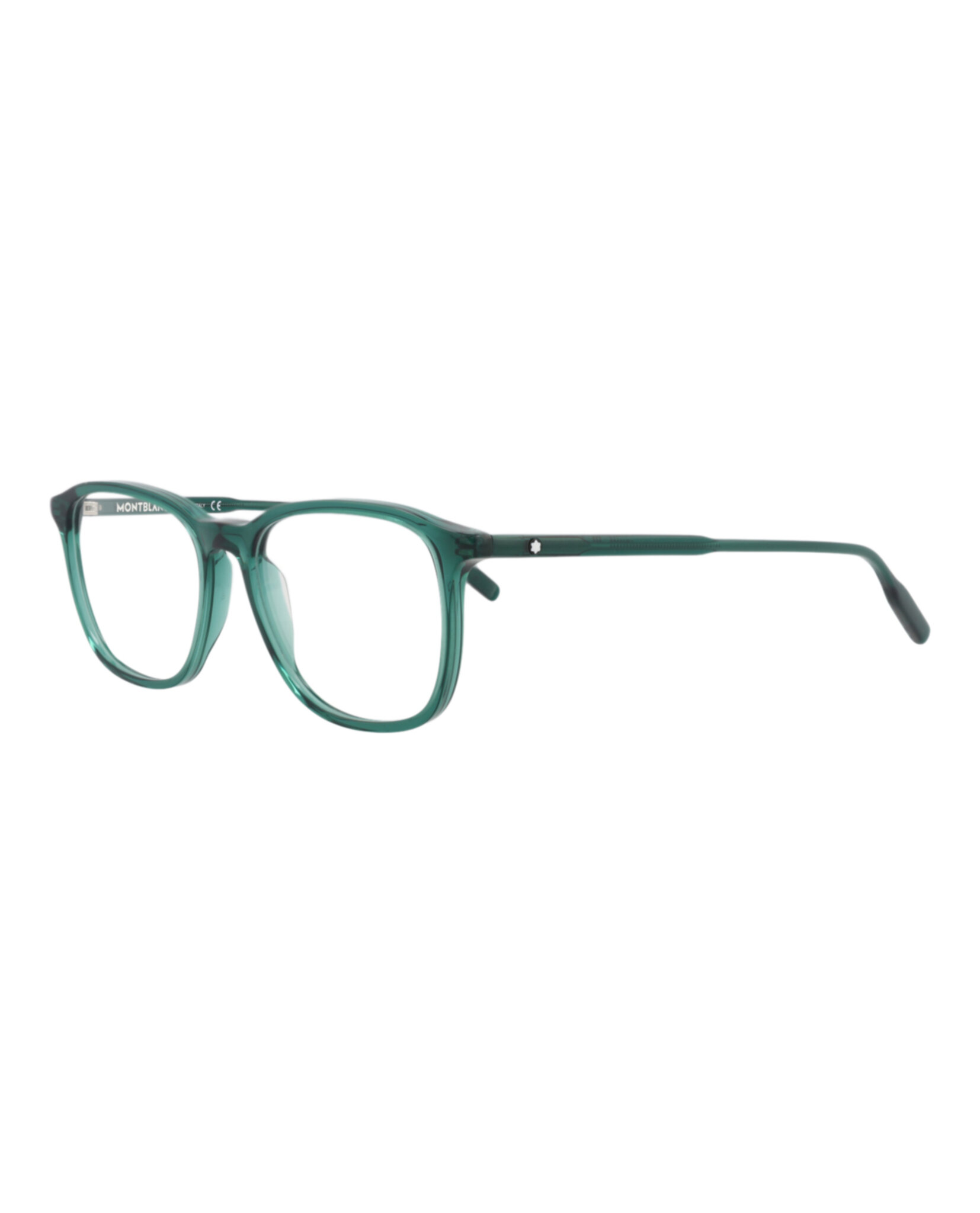 MONTURA ÓPTICA MONTBLANC DE ACETATO CON MONTURA CUADRADA (HOMBRE) EN VERDE VERDE Y TRANSPAREN - 2