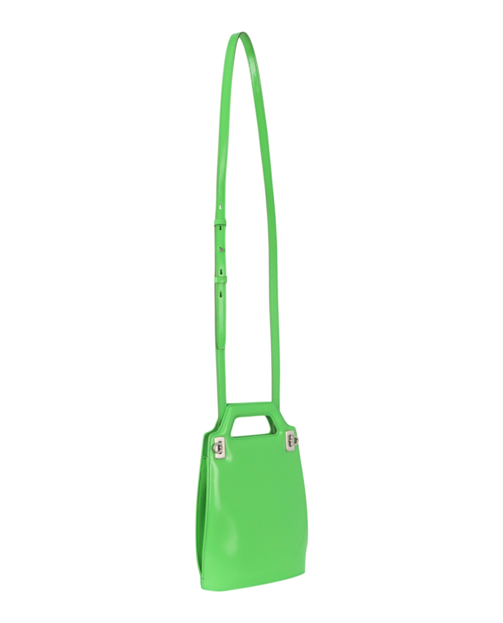BOLSO DE HOMBRO FERRAGAMO MICRO WANDA DE CHAROL (MUJER) VERDE - 4