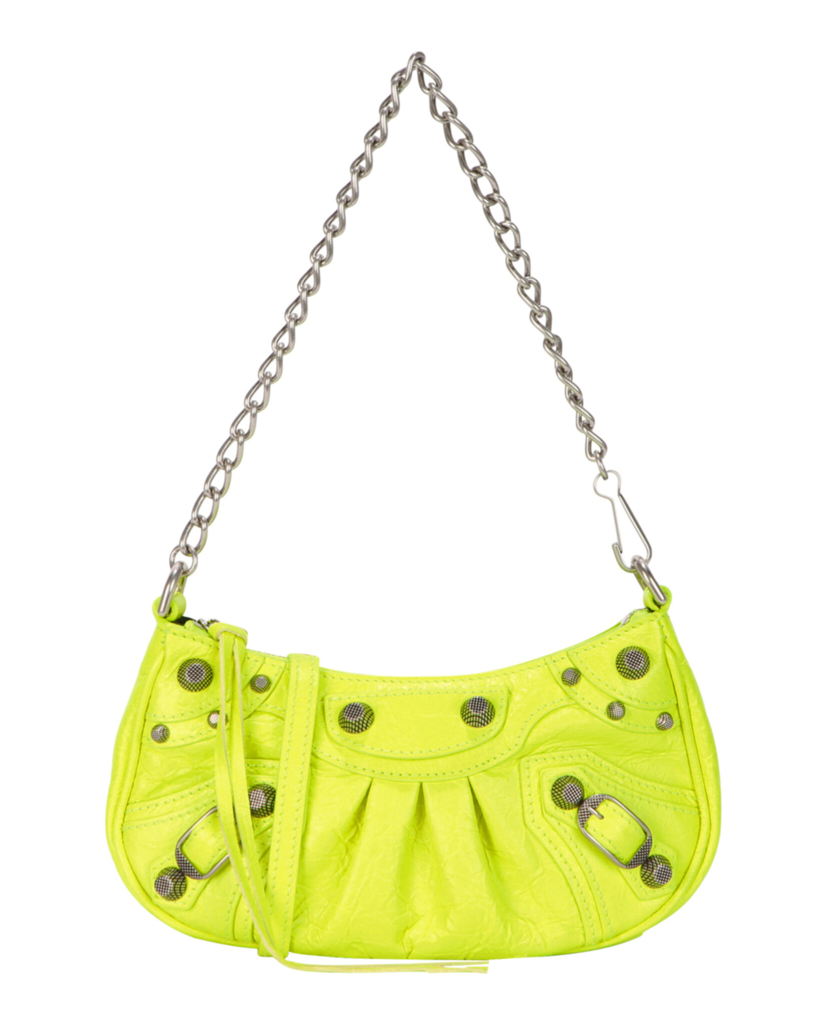 BOLSO BALENCIAGA MINI LE CAGOLE CON CADENA (MUJER) AMARILLO FLUO - 1