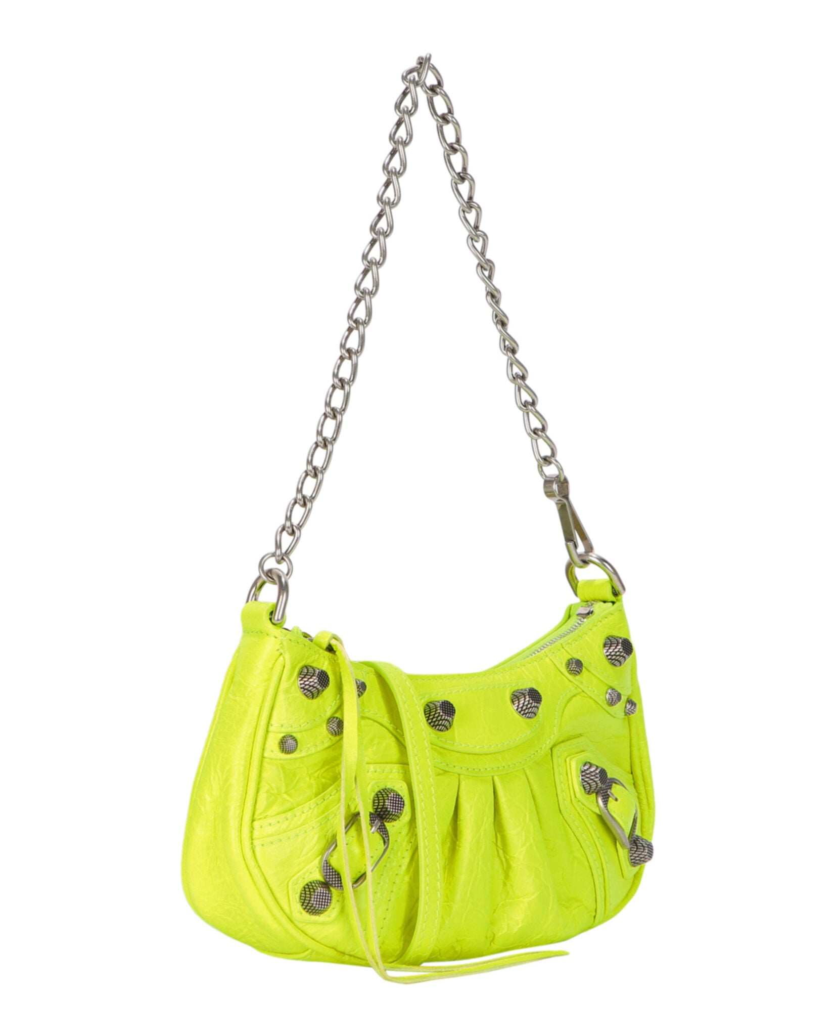 BOLSO BALENCIAGA MINI LE CAGOLE CON CADENA (MUJER) AMARILLO FLUO - 2