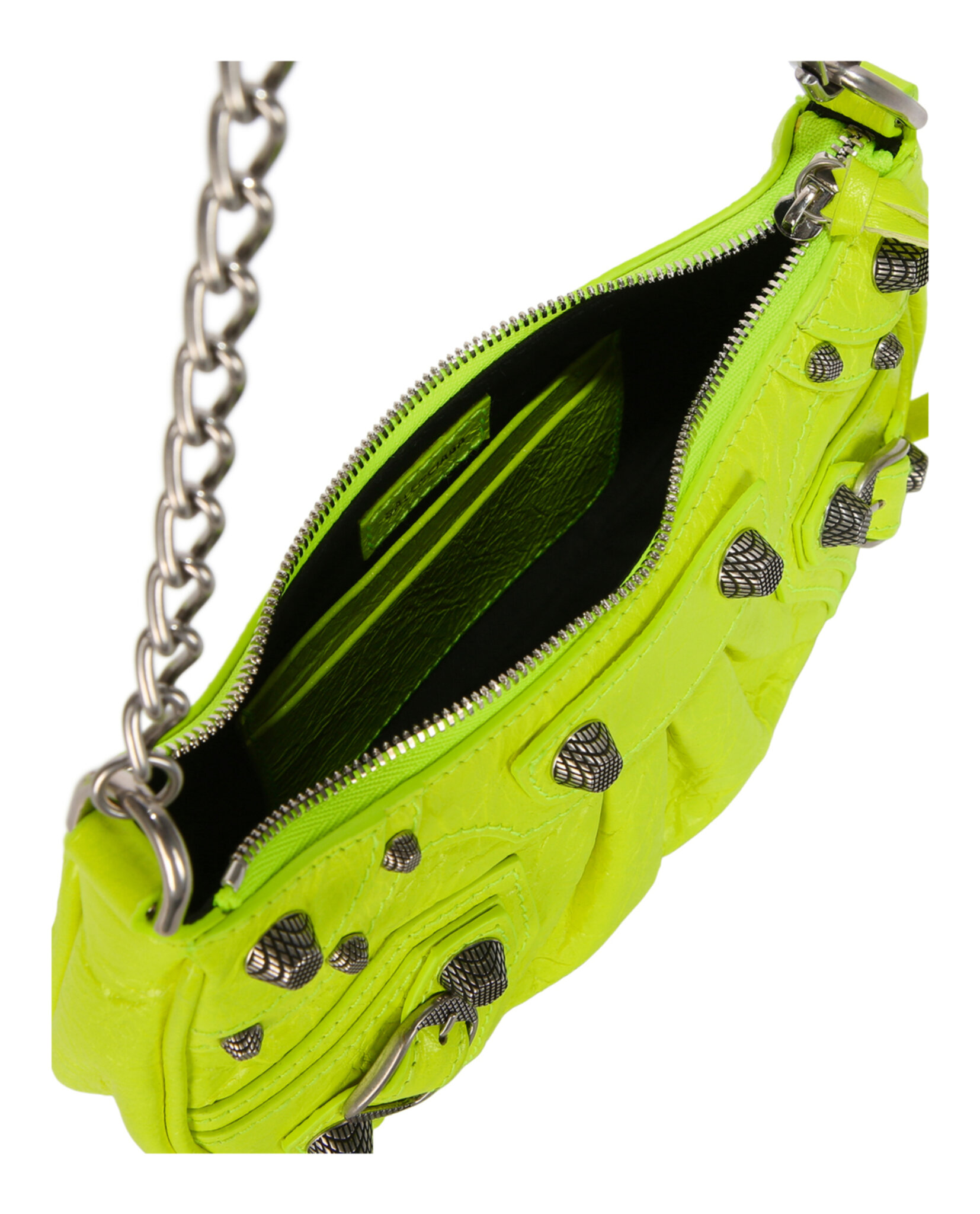 BOLSO BALENCIAGA MINI LE CAGOLE CON CADENA (MUJER) AMARILLO FLUO - 6
