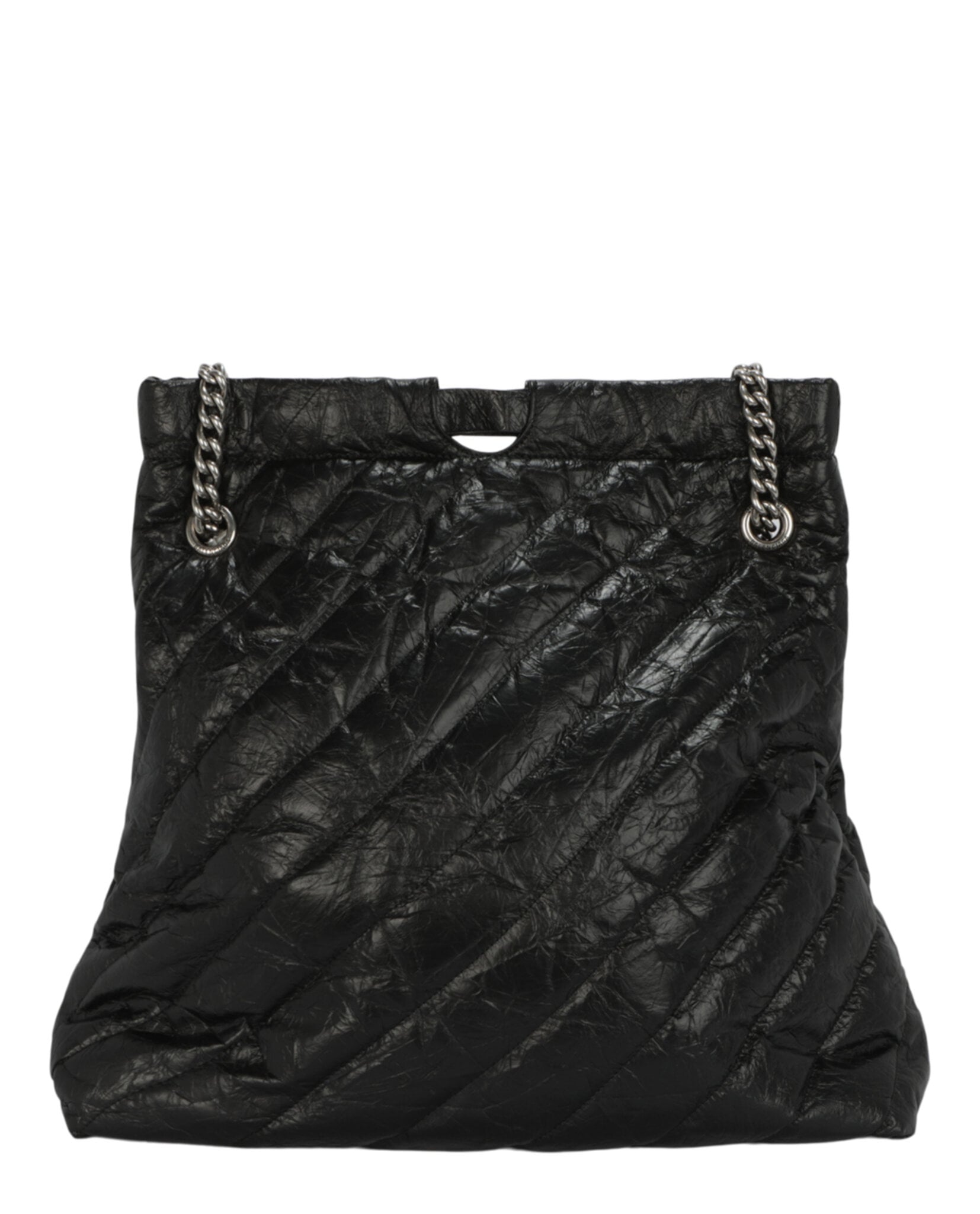 BOLSO DE MANO MEDIANOS ACOLCHADOS BALENCIAGA CRUSH (MUJER) NEGRO - 5