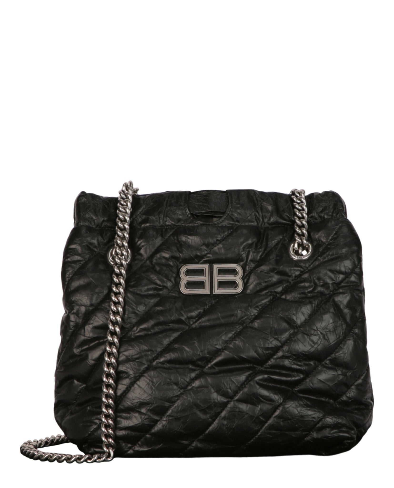 BOLSO PEQUEÑO ACOLCHADO CRUSH DE BALENCIAGA (MUJER) NEGRO - 1