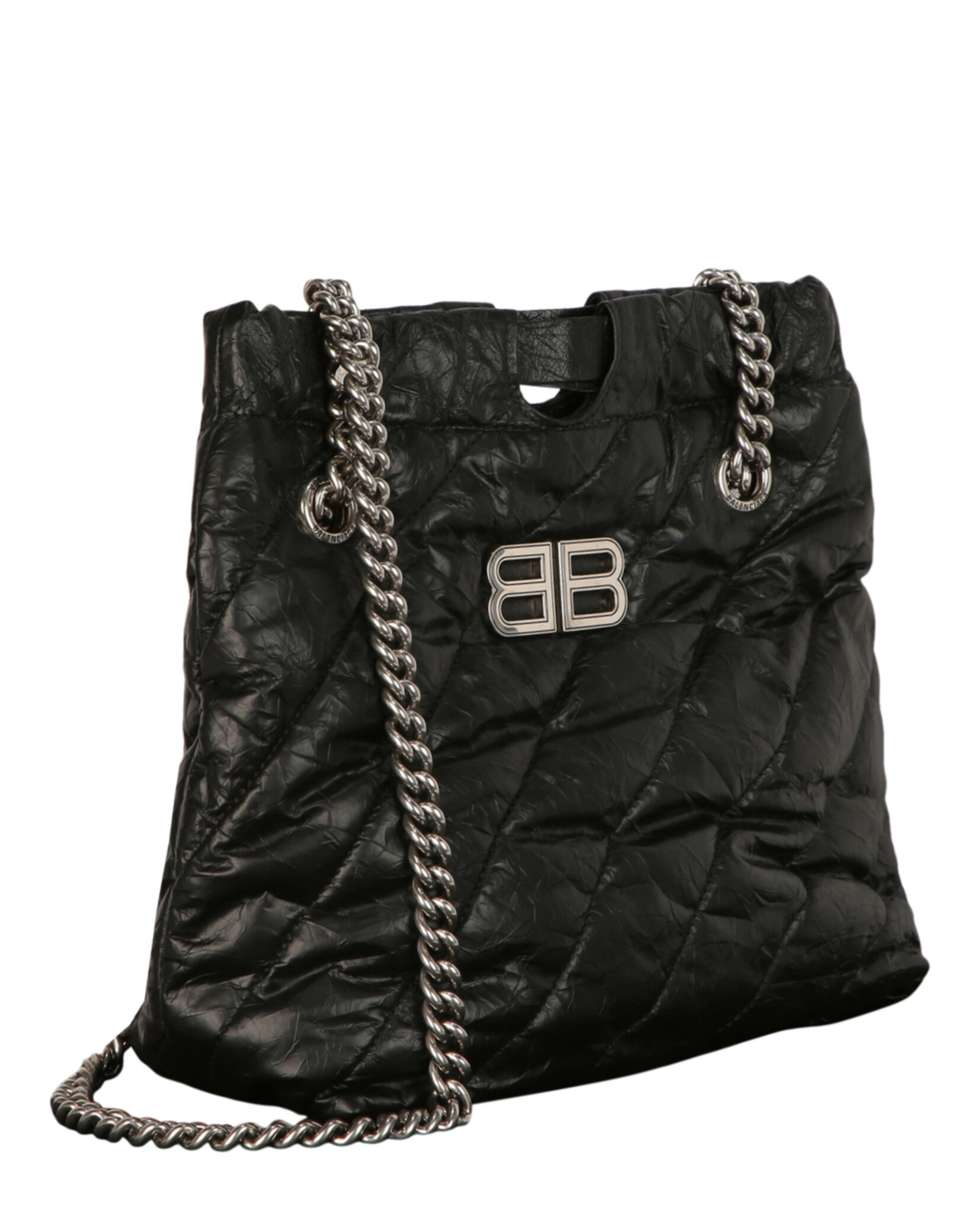 BOLSO PEQUEÑO ACOLCHADO CRUSH DE BALENCIAGA (MUJER) NEGRO - 3
