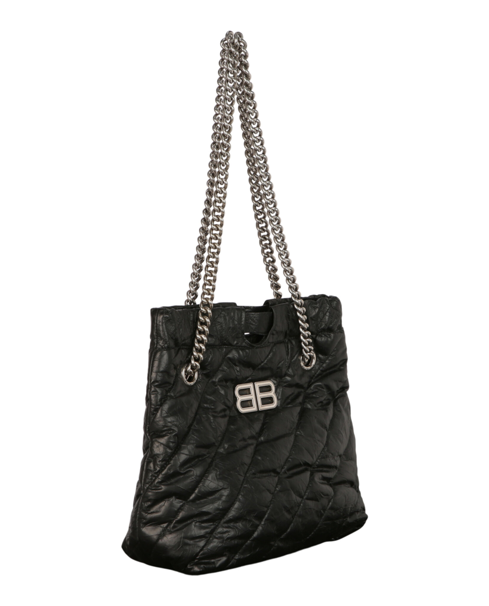 BOLSO PEQUEÑO ACOLCHADO CRUSH DE BALENCIAGA (MUJER) NEGRO - 4