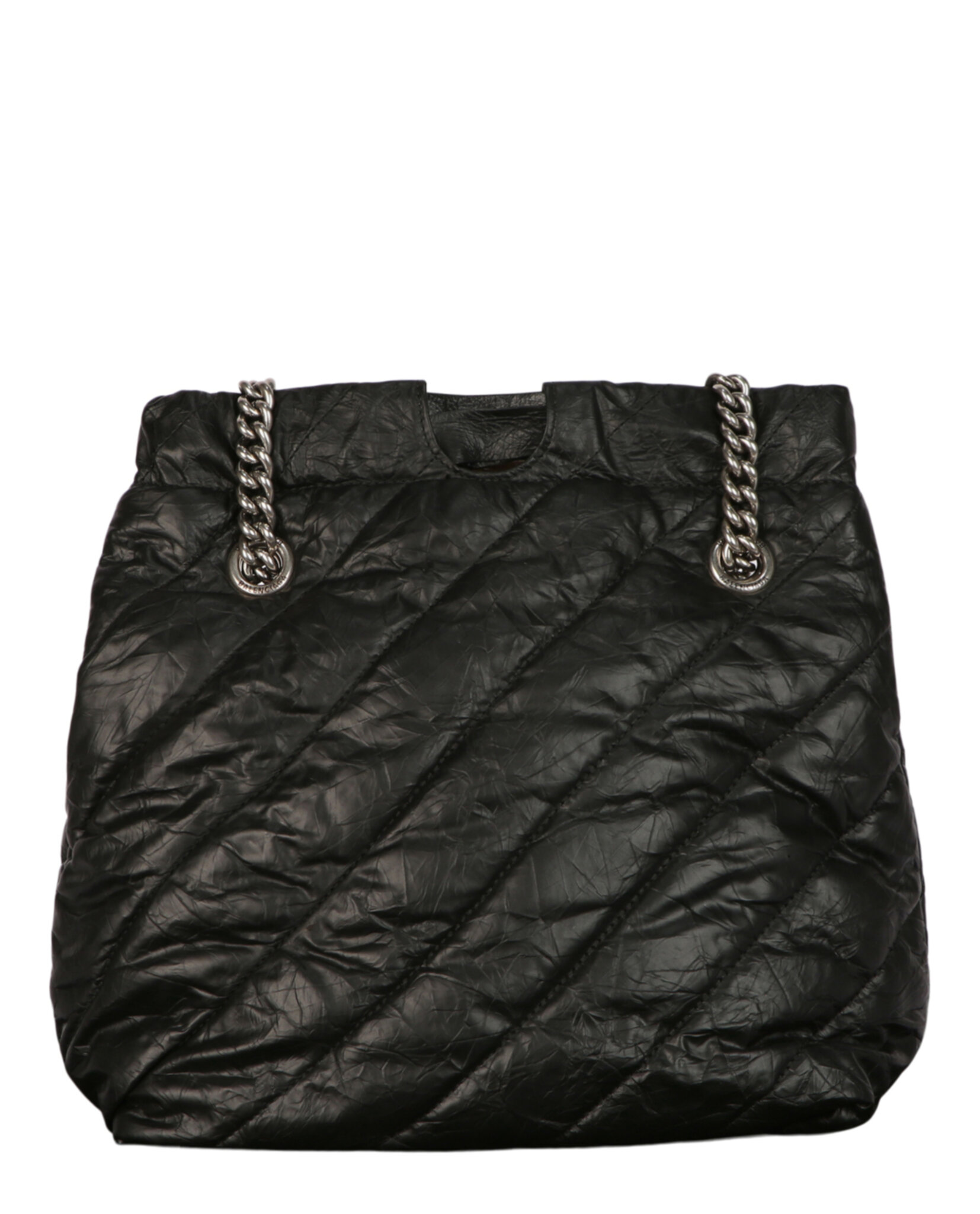 BOLSO PEQUEÑO ACOLCHADO CRUSH DE BALENCIAGA (MUJER) NEGRO - 5