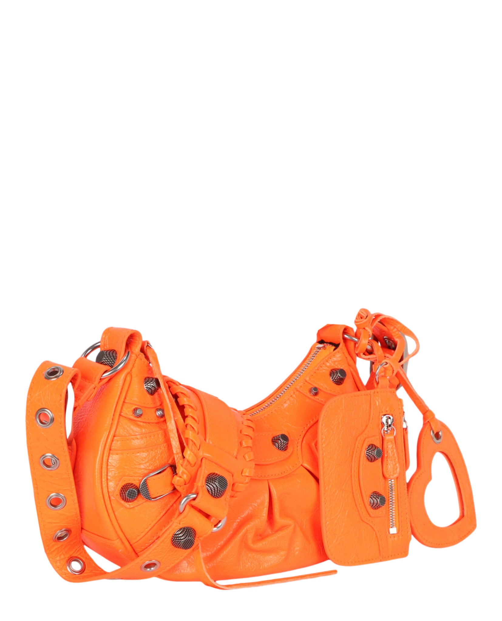 BOLSO DE HOMBRO BALENCIAGA XS LE CAGOLE (MUJER) NARANJA FLUO - 2