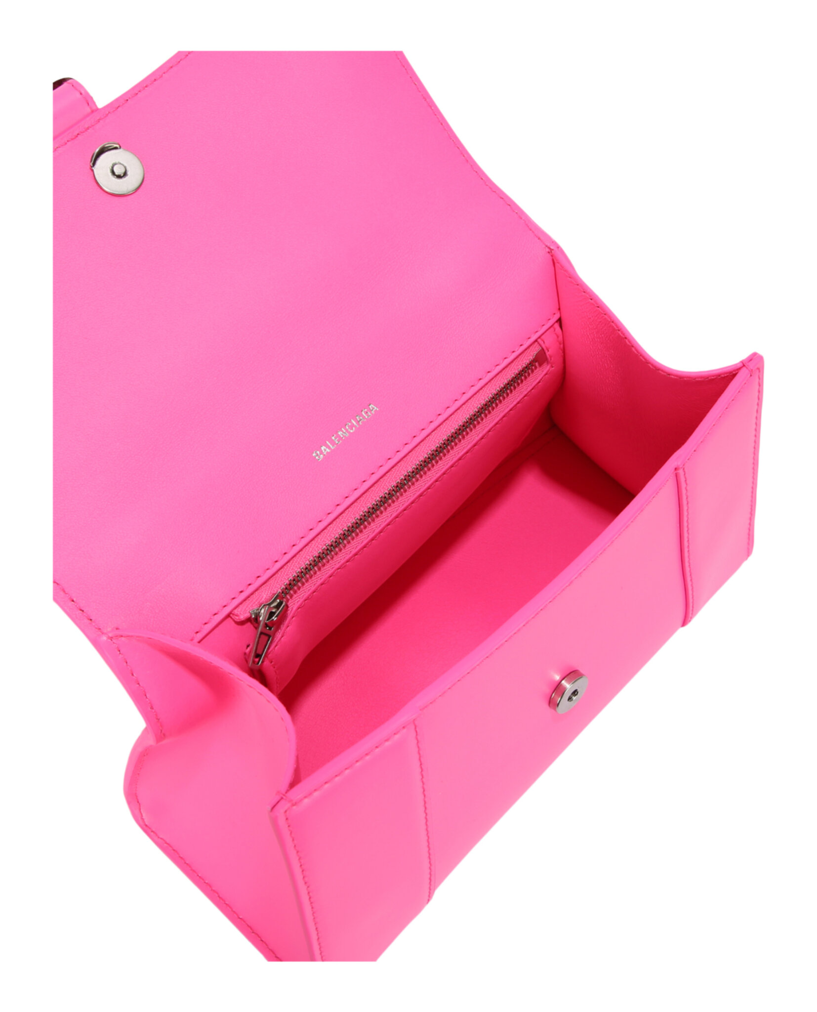 BOLSO PEQUEÑO CON ASA SUPERIOR CON FORMA DE RELOJ DE ARENA BALENCIAGA (MUJER) ROSA FLUORESCENT - 6