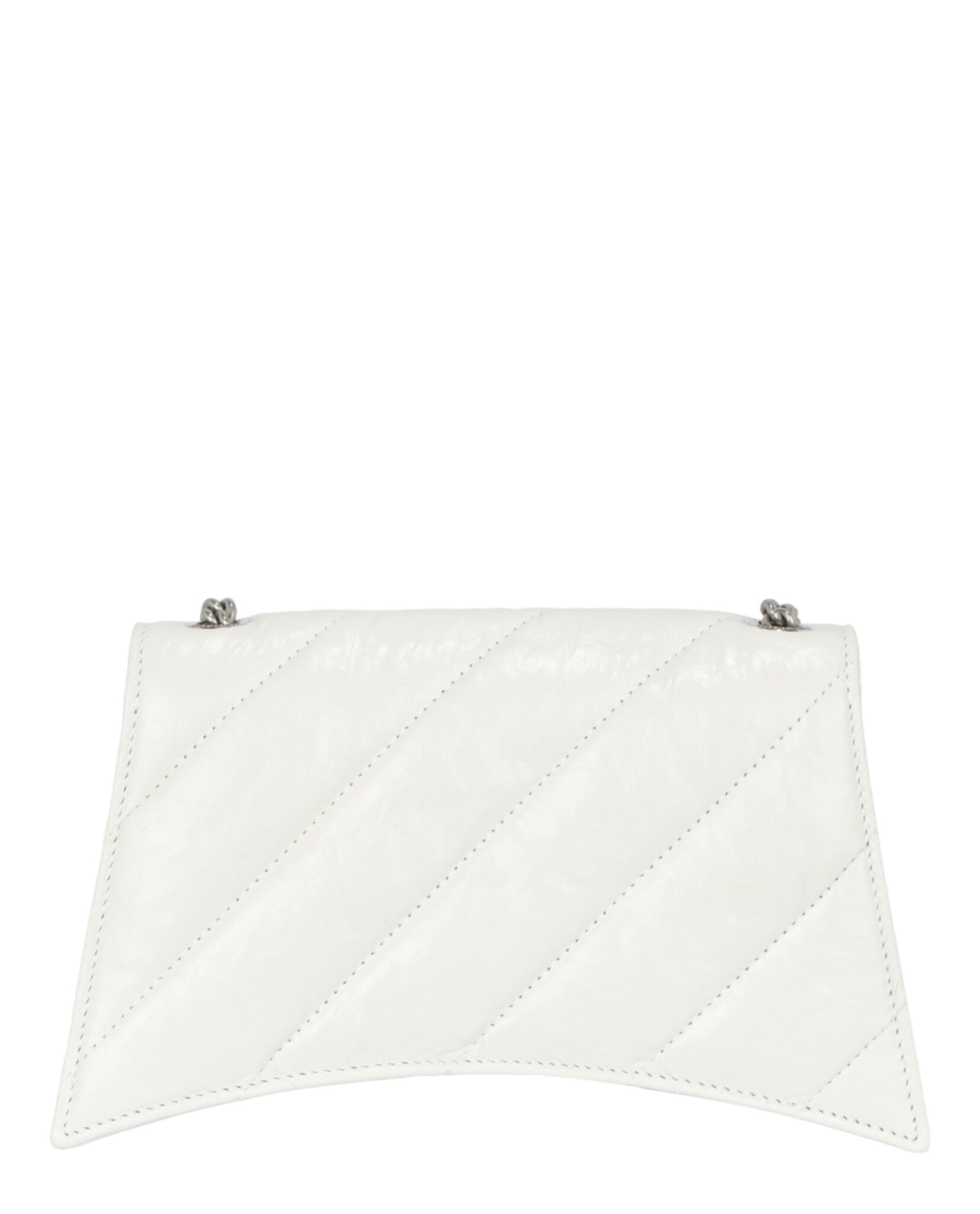 BOLSO DE HOMBRO CON CADENA ACOLCHADA BALENCIAGA CRUSH XS (MUJER) BLANCO ÓPTICO - 5