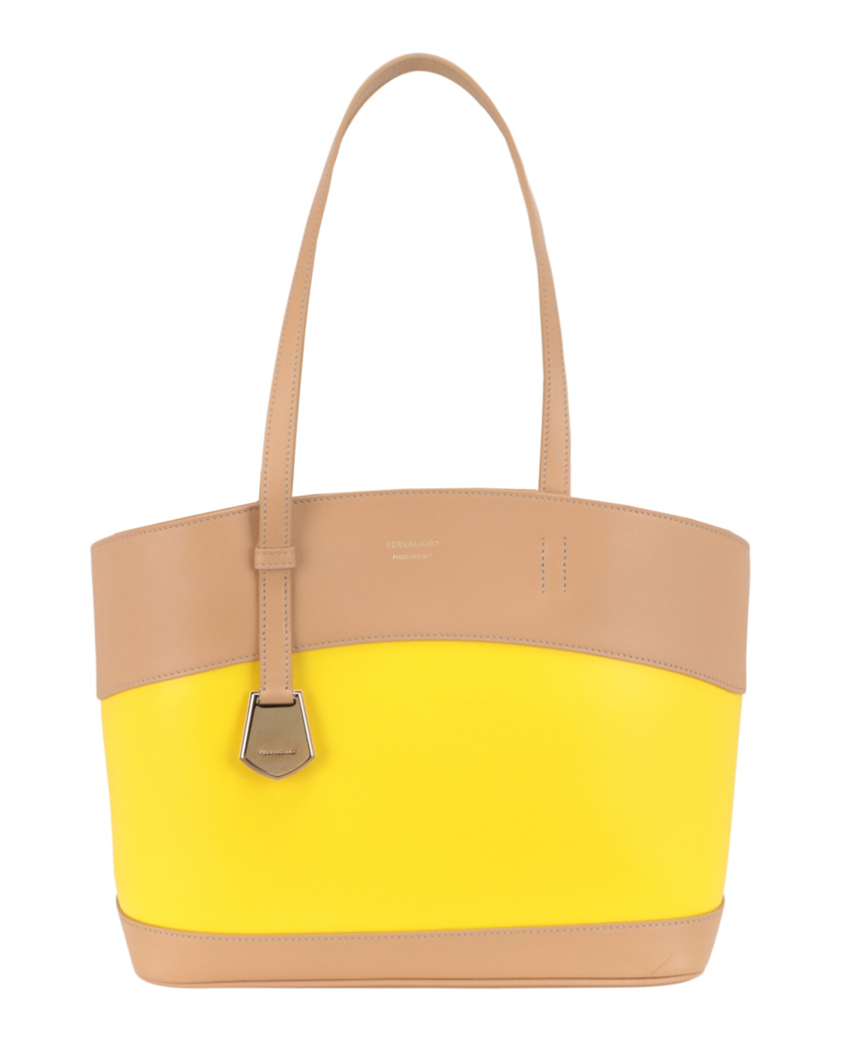 BOLSO DE MANO FERRAGAMO DE PIEL TAMAÑO MEDIANO (MUJER) MARRÓN MEDIANO MULTICOLOR - 1