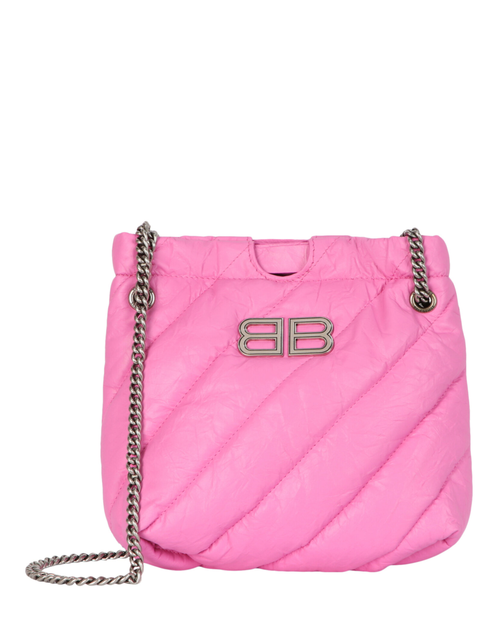 BOLSO DE MANO BALENCIAGA XS QUILTED CRUSH (MUJER) ROSA CLARO - 1