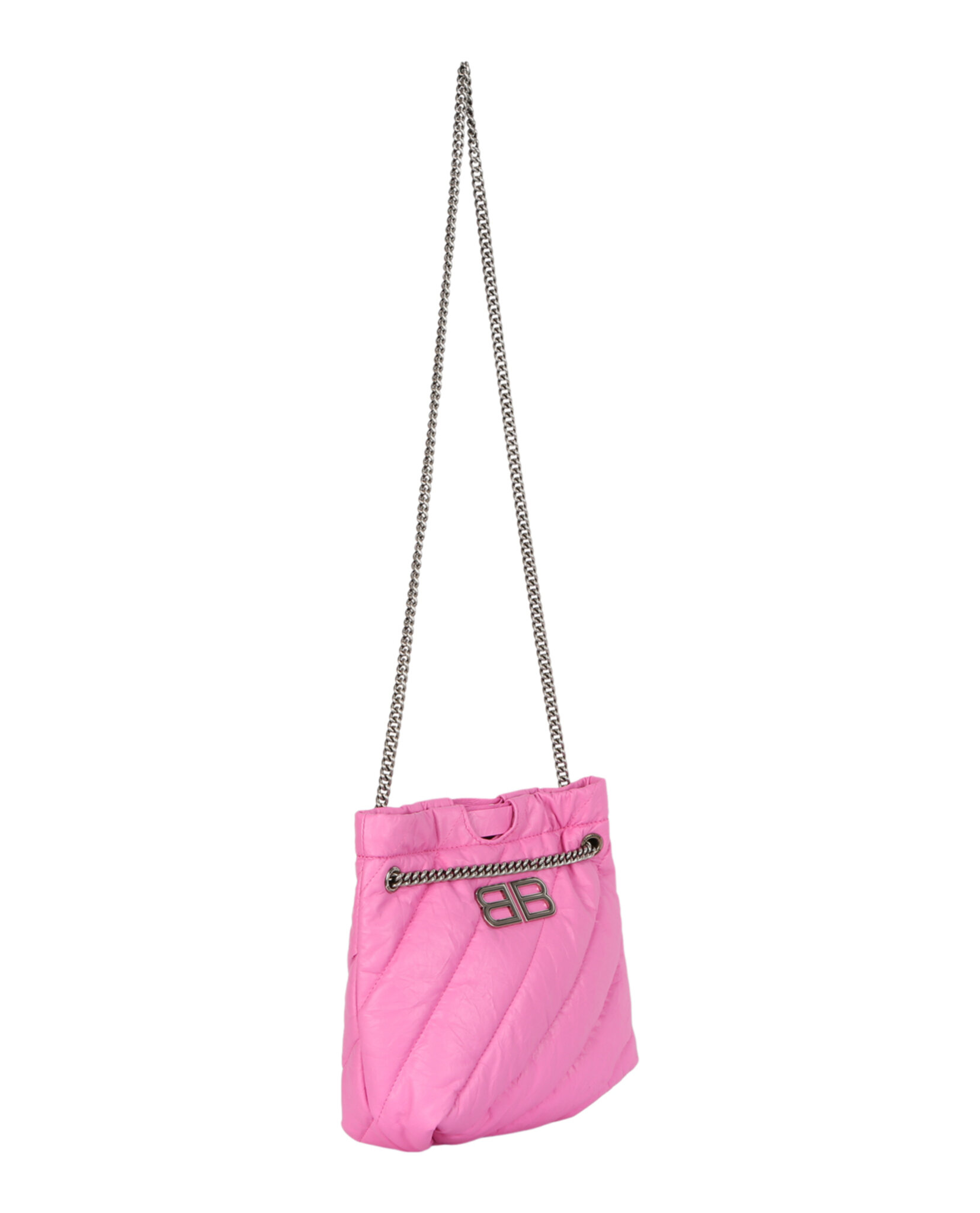 BOLSO DE MANO BALENCIAGA XS QUILTED CRUSH (MUJER) ROSA CLARO - 7