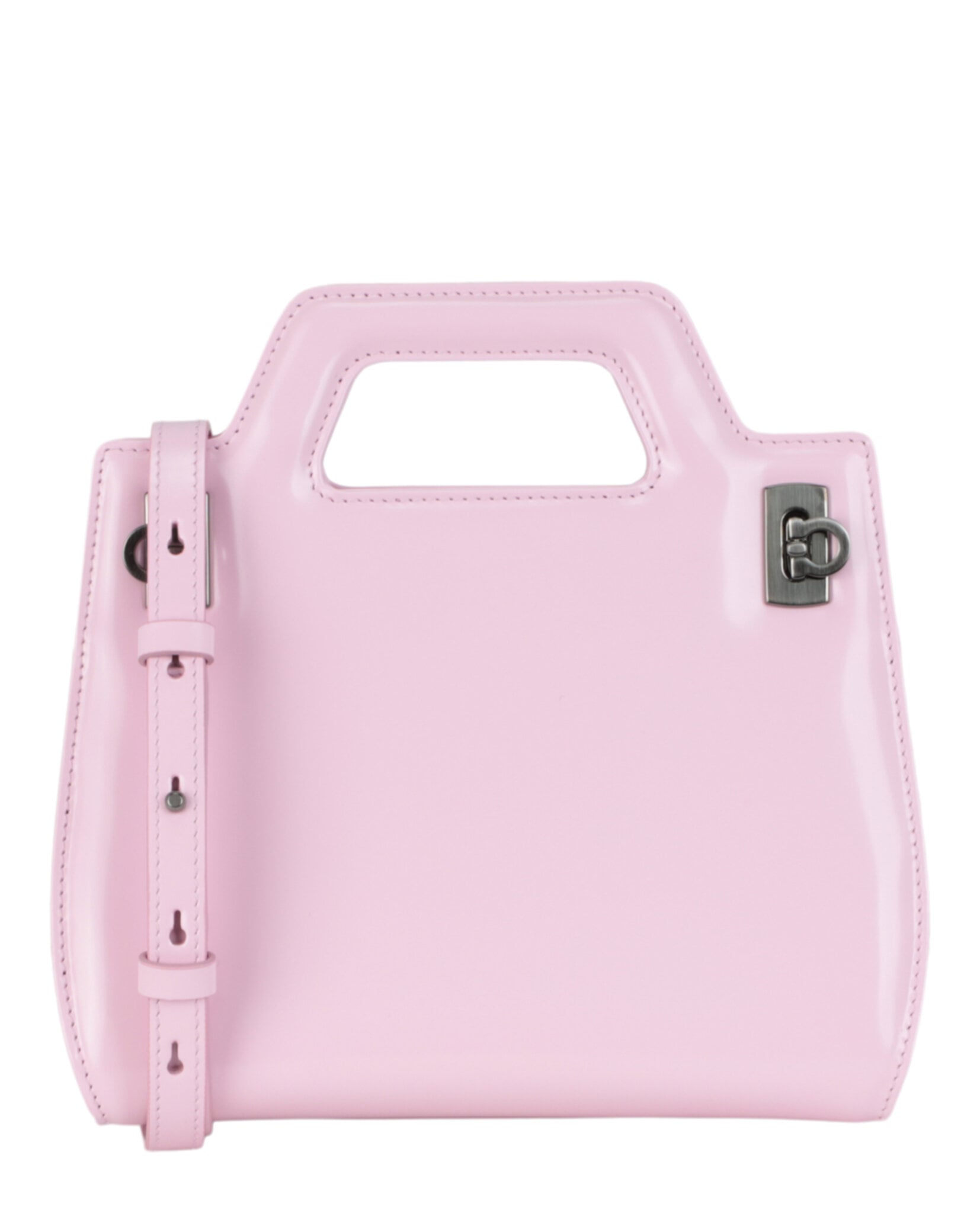 BOLSO FERRAGAMO MINI WANDA DE PIEL CON ASA SUPERIOR (MUJER) ROSA CLARO - 1