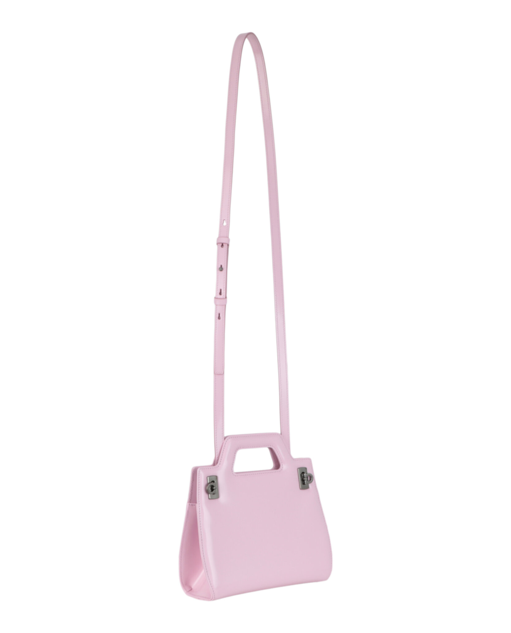 BOLSO FERRAGAMO MINI WANDA DE PIEL CON ASA SUPERIOR (MUJER) ROSA CLARO - 4