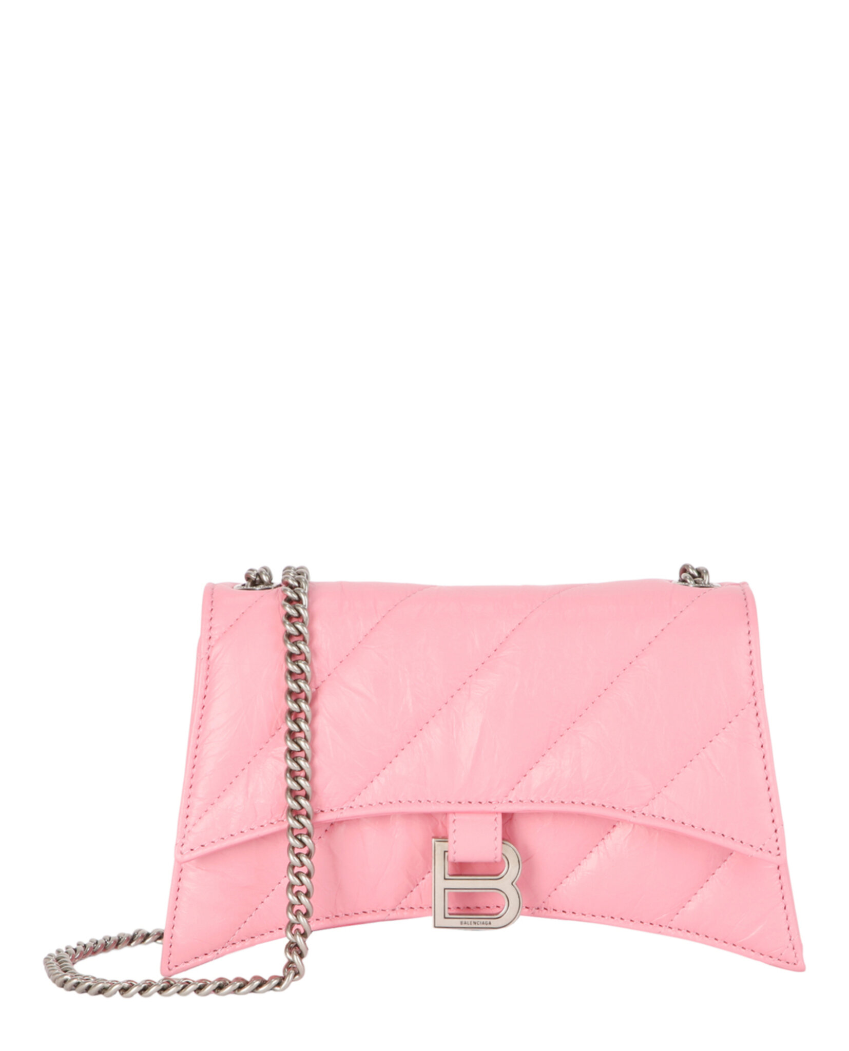 BOLSO DE HOMBRO BALENCIAGA XS DE PIEL APLASTADA ACOLCHADO (MUJER) ROSA DULCE - 1