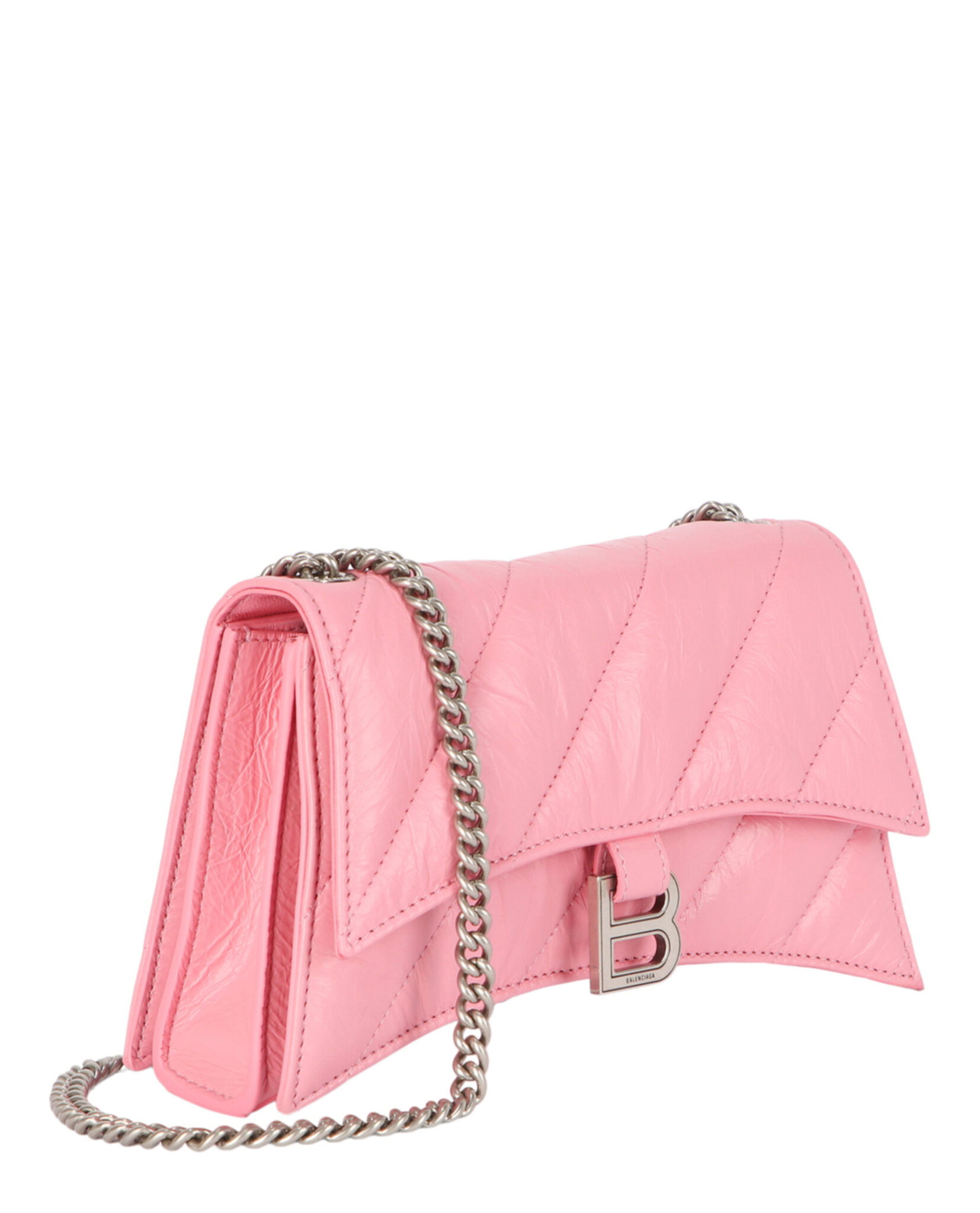 BOLSO DE HOMBRO BALENCIAGA XS DE PIEL APLASTADA ACOLCHADO (MUJER) ROSA DULCE - 2