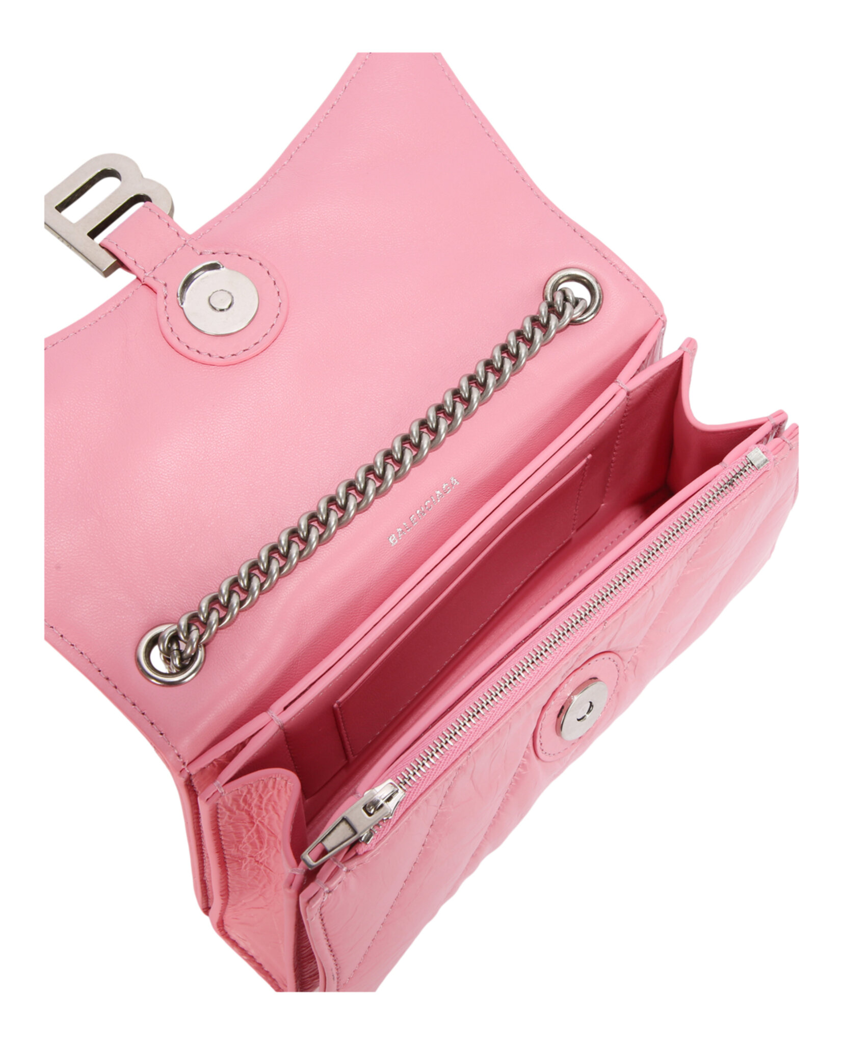BOLSO DE HOMBRO BALENCIAGA XS DE PIEL APLASTADA ACOLCHADO (MUJER) ROSA DULCE - 6