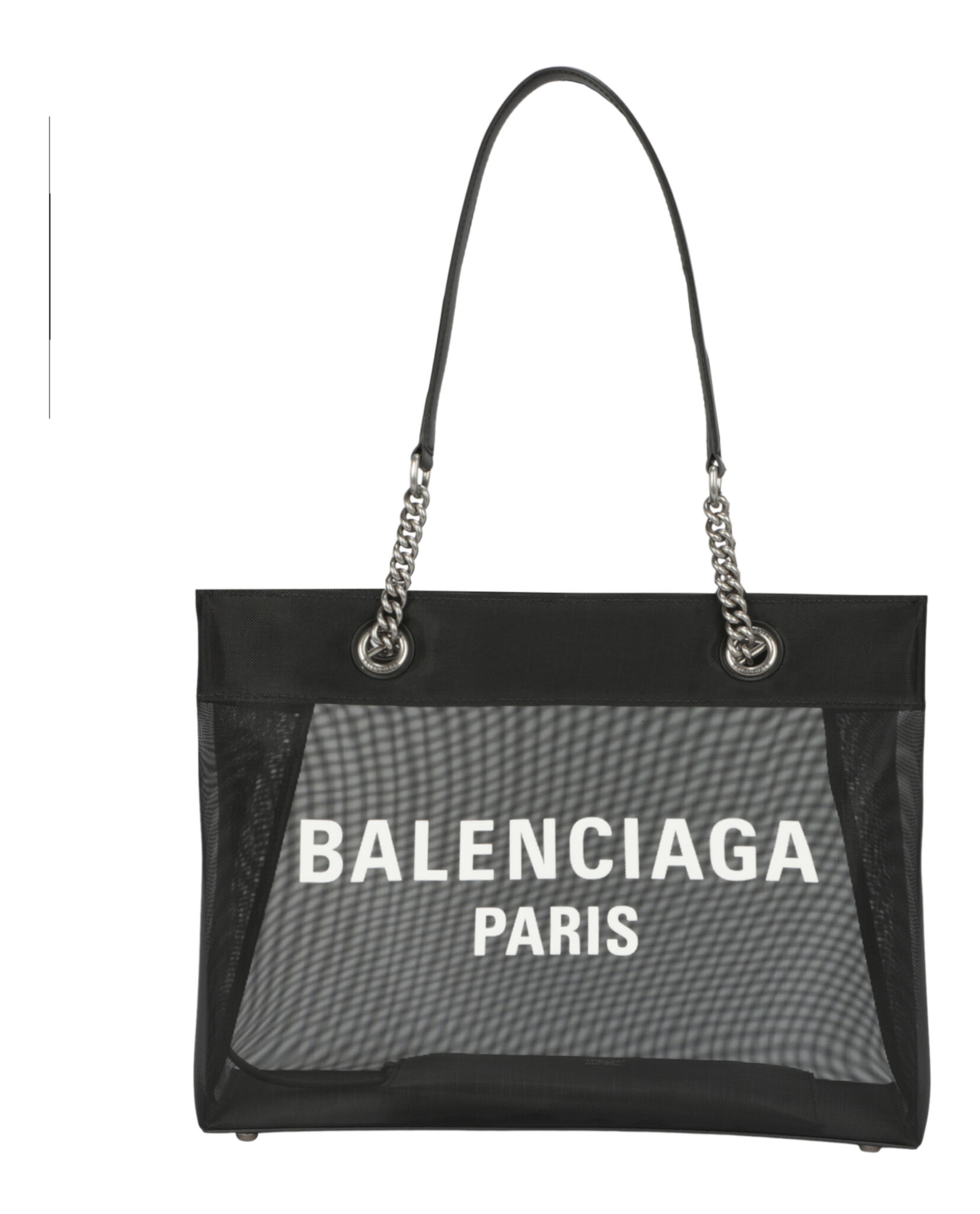 BOLSO BALENCIAGA MESH DUTY FREE (MUJER) BLANCO Y NEGRO - 1