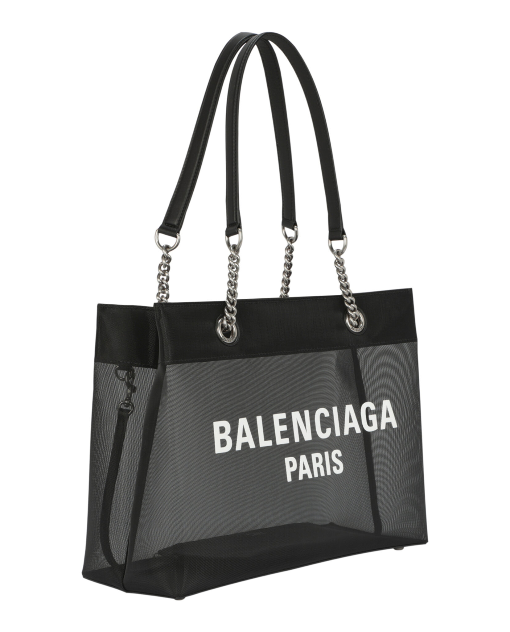BOLSO BALENCIAGA MESH DUTY FREE (MUJER) BLANCO Y NEGRO - 3