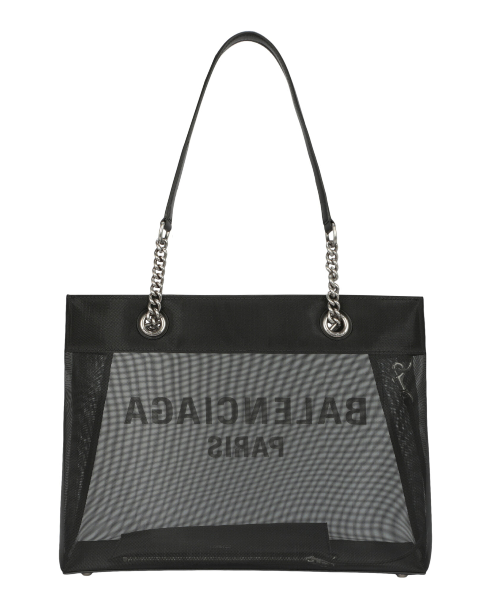 BOLSO BALENCIAGA MESH DUTY FREE (MUJER) BLANCO Y NEGRO - 4
