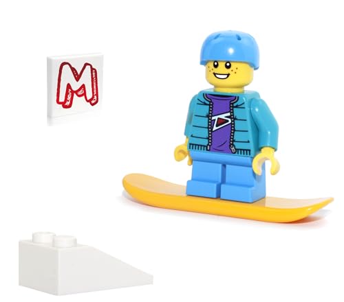 LEGO MINIFIGURA DE DÍA FESTIVO SNOWBOARDER BOY (W/CASCO CON CAPUCHA SNOWBOARD) 60155 - 1
