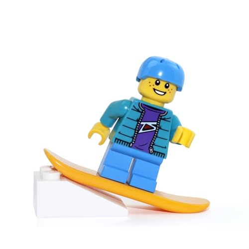 LEGO MINIFIGURA DE DÍA FESTIVO SNOWBOARDER BOY (W/CASCO CON CAPUCHA SNOWBOARD) 60155 - 2