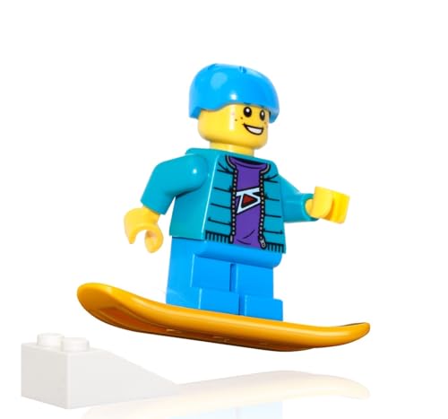 LEGO MINIFIGURA DE DÍA FESTIVO SNOWBOARDER BOY (W/CASCO CON CAPUCHA SNOWBOARD) 60155 - 3