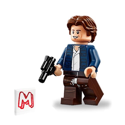 LEGO MINIFIGURA DE STAR WARS - HAN SOLO CON PATRÓN DE FUNDA (CON BLASTER) 75243 - 1