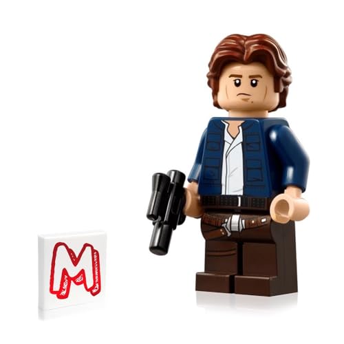 LEGO MINIFIGURA DE STAR WARS - HAN SOLO CON PATRÓN DE FUNDA (CON BLASTER) 75243 - 2