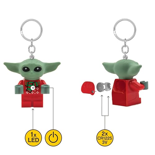 LEGO STAR WARS THE MANDALORIAN KEY LIGHT - SUÉTER NAVIDEÑO GROGU (KE208AH) FIGURA EXTRAGRANDE DE 2.25 PULGADAS DE ALTO - 5