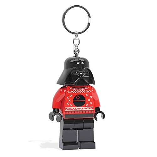 LEGO - LLAVERO DE SUÉTER FEO DE DARTH VADER DE STAR WARS FIGURA DE 3 PULGADAS DE ALTO (KE173) NEGRO - - 6