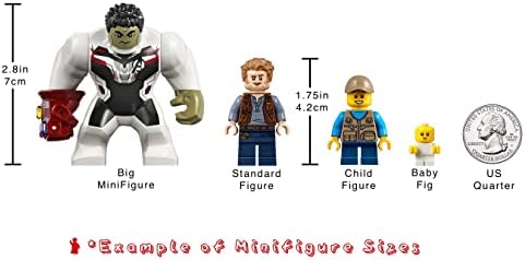 LEGO MARVEL SUPERHEROES AVENGERS MINIFIGURE - CAPITANA MARVEL CON PELO, CASCO Y EXPLOSIONES DE ENERGÍA - 7