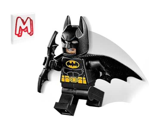 LEGO SUPER HEROES DC BATMAN MINIFIGURA - BATMAN (EN TRAJE NEGRO CON BATCAPE Y BAT-A-RANG) JUNIOR SETS - 1