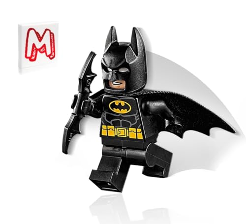 LEGO SUPER HEROES DC BATMAN MINIFIGURA - BATMAN (EN TRAJE NEGRO CON BATCAPE Y BAT-A-RANG) JUNIOR SETS - 7