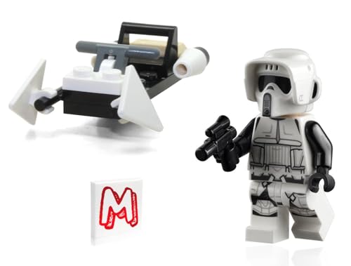 LEGO STAR WARS THE MANDALORIAN MINIFIGURA - IMPERIAL SCOUT TROOPER CON BICICLETA BLASTER Y SPEEDER 75292 - 1