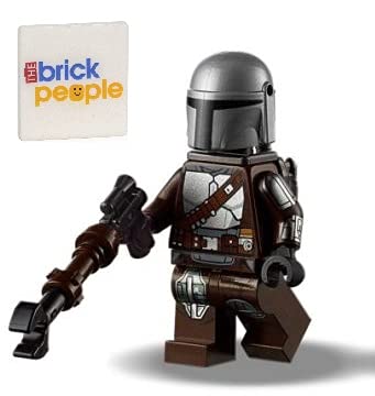 LEGO STAR WARS MANDO MINIFIG CON ARMADURA BESKAR PLATEADA - DIN DJARIN THE MANDALORIAN - 1
