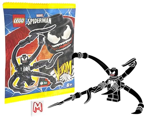 LEGO SUPER HEROES MINIFIGURA DE HOMBRE ARAÑA - VENOM CON CUCHILLAS ESPIGADAS Y AZULEJO MINIFIGURELAND - 1