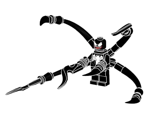 LEGO SUPER HEROES MINIFIGURA DE HOMBRE ARAÑA - VENOM CON CUCHILLAS ESPIGADAS Y AZULEJO MINIFIGURELAND - 3