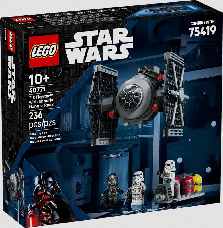 LEGO STAR WARS TIE FIGHTER CON ESTANTE DE HANGAR IMPERIAL (236 PIEZAS 40771) - 1