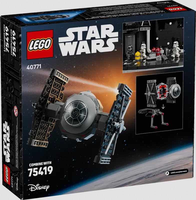 LEGO STAR WARS TIE FIGHTER CON ESTANTE DE HANGAR IMPERIAL (236 PIEZAS 40771) - 7