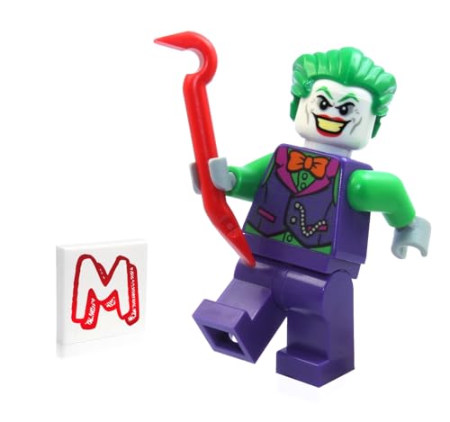 LEGO SUPER HEROES DC MINIFIGURA DE BATMAN - GUASÓN (CON CORBATA DE ARCO NARANJA) CON PALANCA 76119 - 1