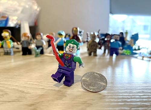 LEGO SUPER HEROES DC MINIFIGURA DE BATMAN - GUASÓN (CON CORBATA DE ARCO NARANJA) CON PALANCA 76119 - 3