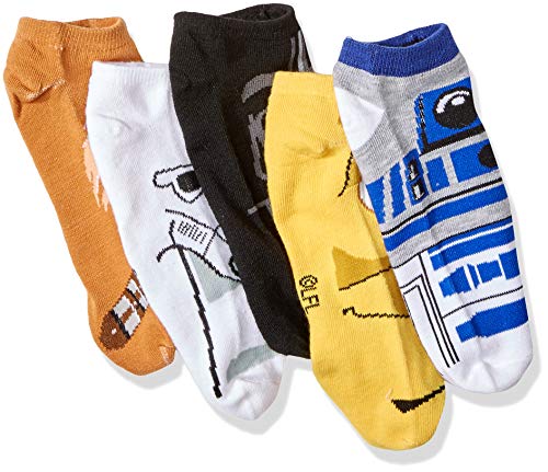 STAR WARS CHEWBACCA DARTH VADER R2-D2 FACES - CALCETINES TOBILLEROS (5 UNIDADES) - 2