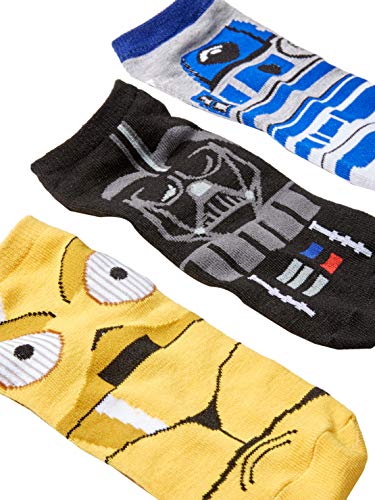 STAR WARS CHEWBACCA DARTH VADER R2-D2 FACES - CALCETINES TOBILLEROS (5 UNIDADES) - 3